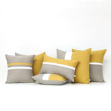 Squash Yellow Colorblock Pillow