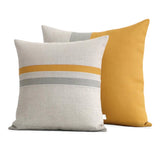 Colorblock Pillows - Marigold or Lake